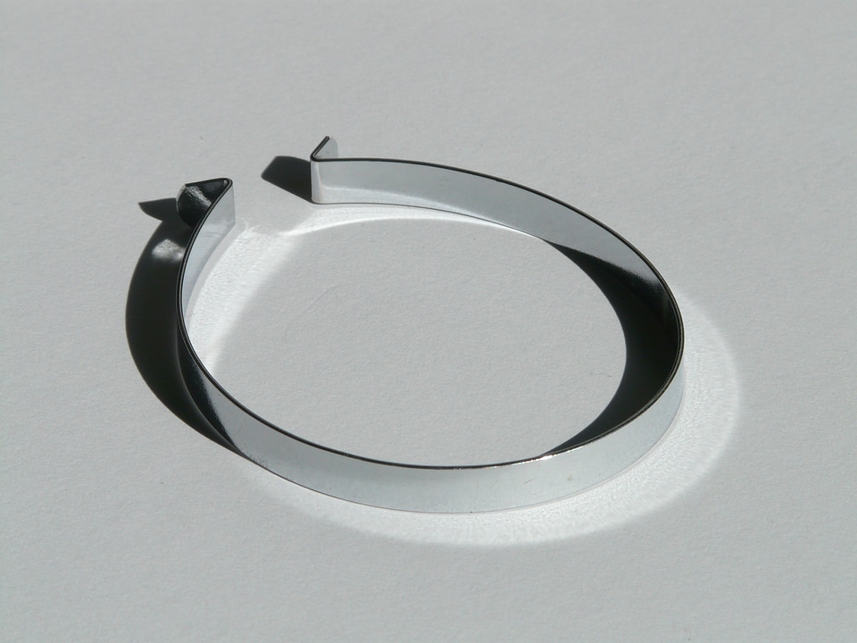 Cycling hose clamp silver