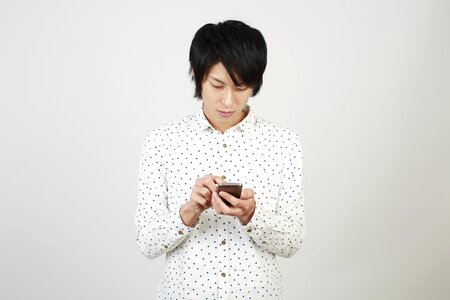 Man portrait smartphone