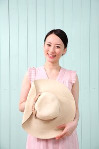Woman girl portrait hat