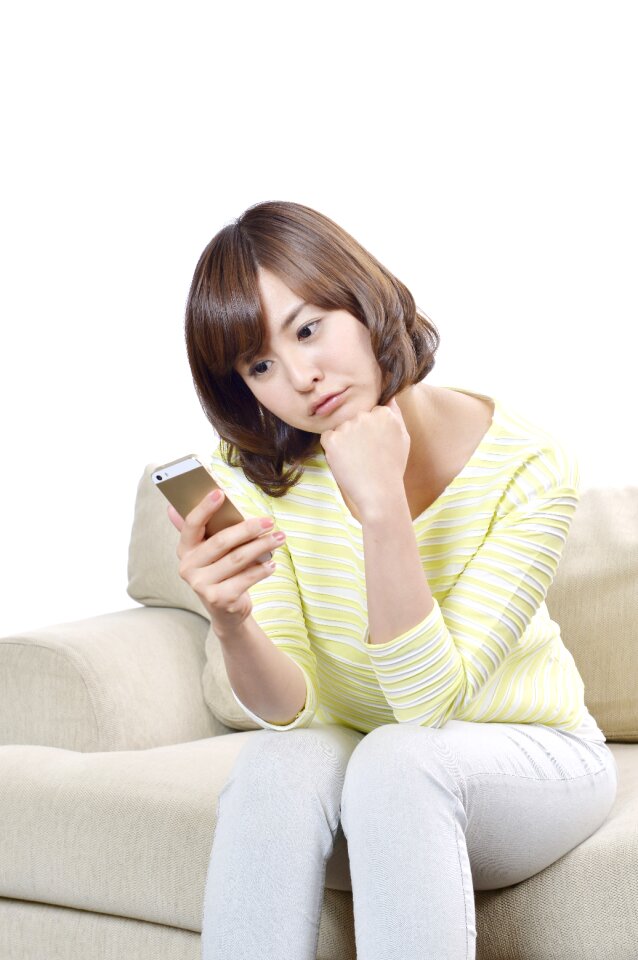 Woman girl portrait smartphone
