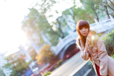 Woman girl portrait