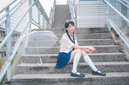 Female high school student