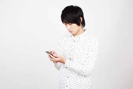 Man portrait smartphone