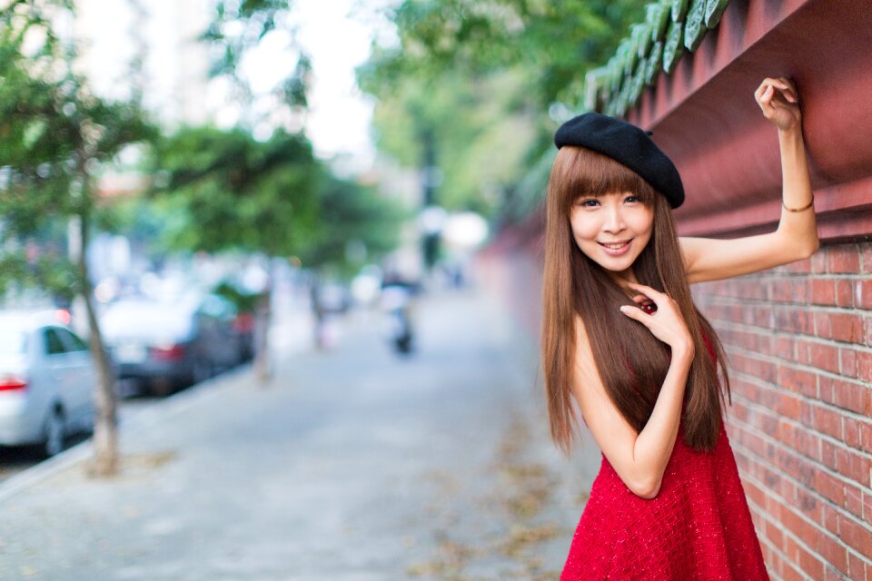 Woman girl portrait