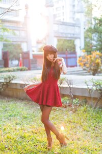 Woman girl portrait