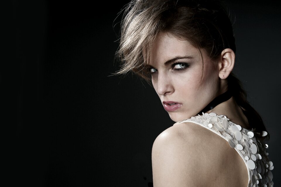 Woman girl portrait