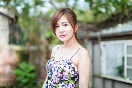 Woman girl portrait