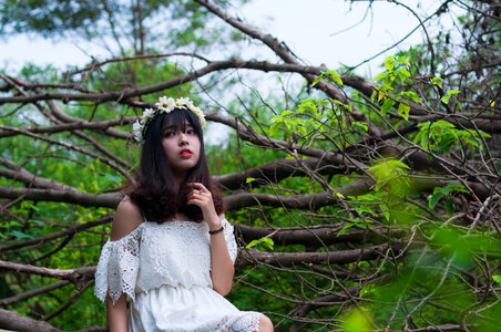 Woman girl portrait
