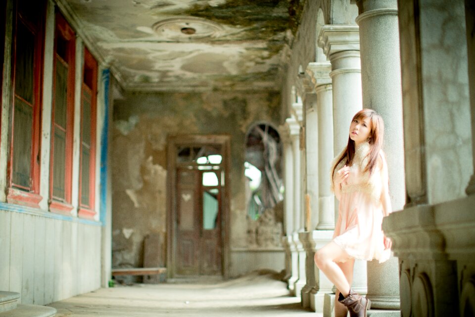 Woman girl portrait
