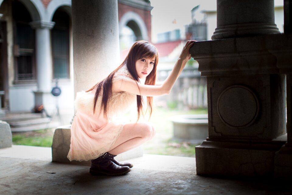 Woman girl portrait
