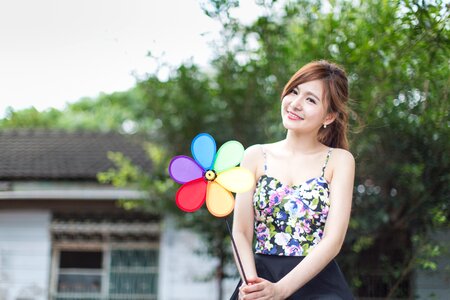 Woman girl portrait