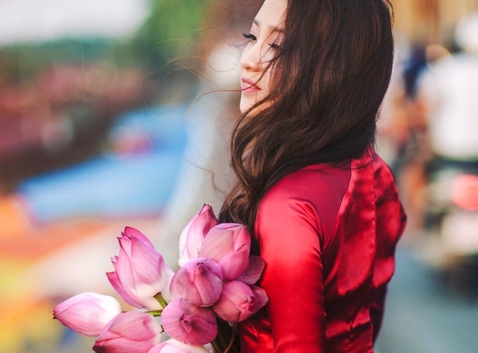 Woman girl portrait