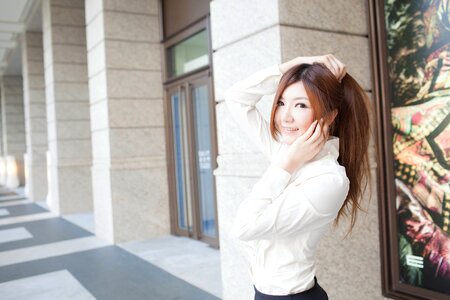 Woman girl portrait