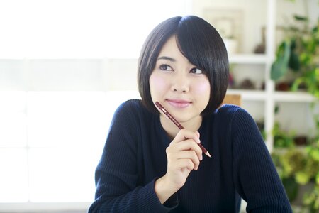 Woman girl portrait