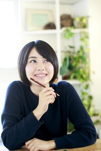 Woman girl portrait