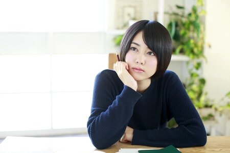 Woman girl portrait