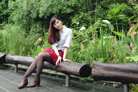 Woman girl portrait