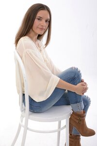 Woman girl portrait