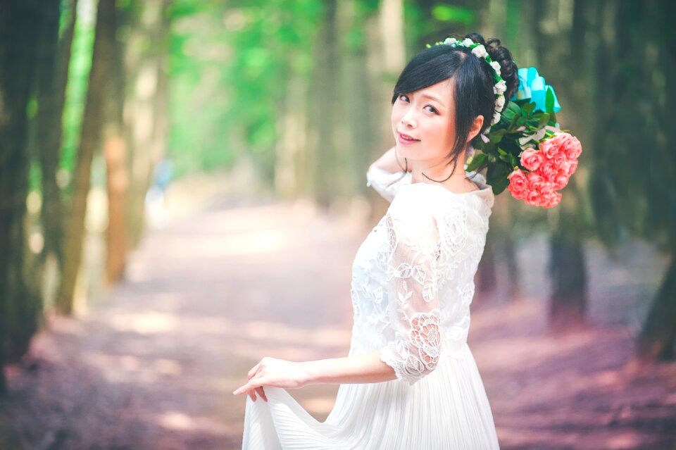 Bride wedding dress