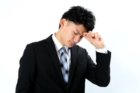 Business man think