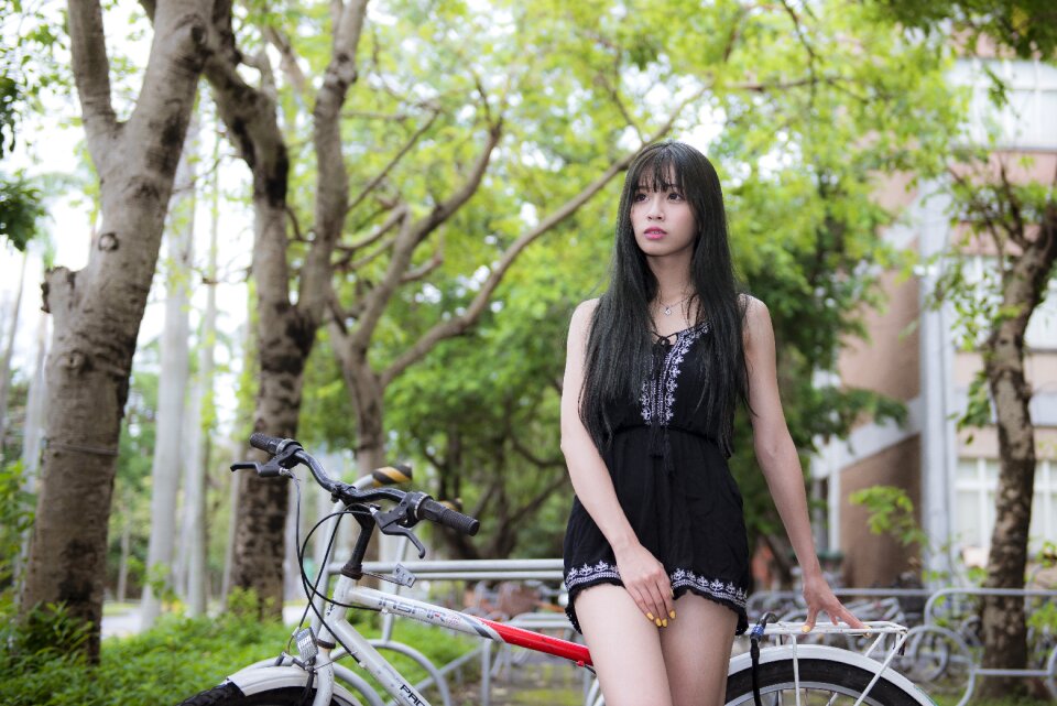 Woman girl portrait