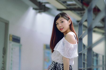 Woman girl portrait