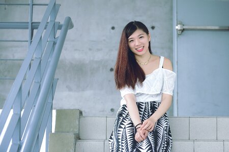 Woman girl portrait