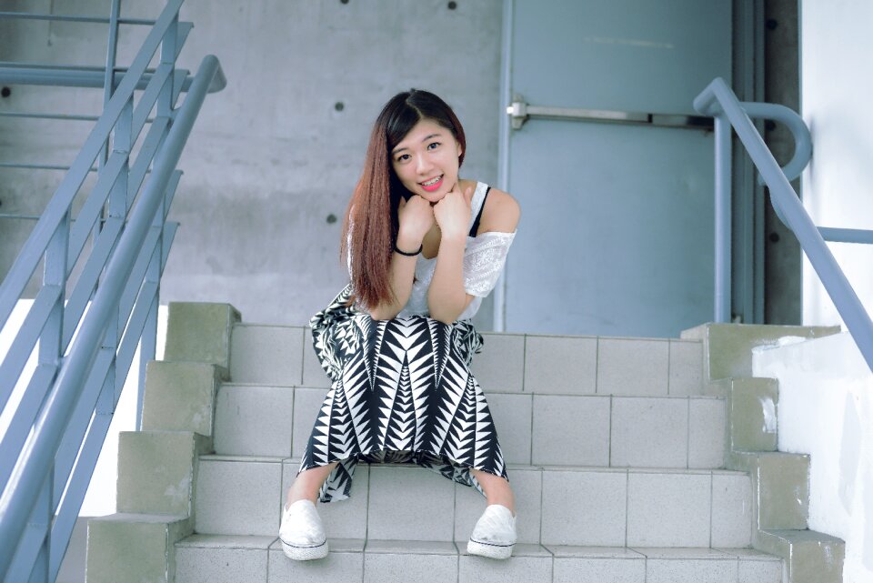 Woman girl portrait