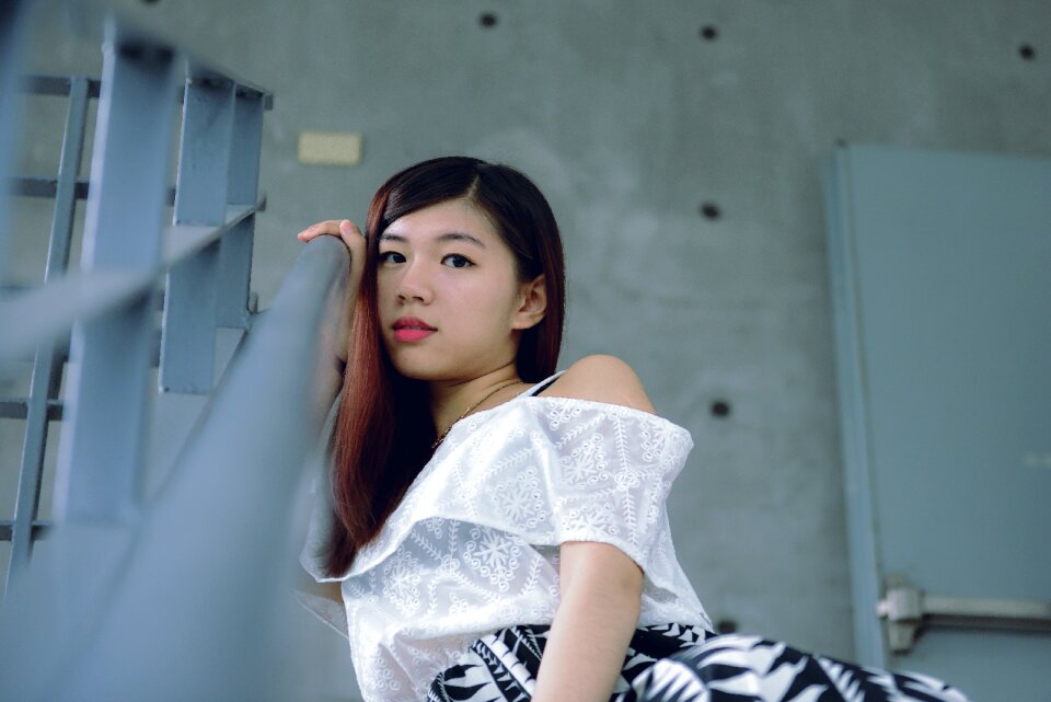 Woman girl portrait