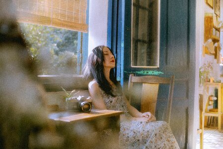 Woman girl portrait