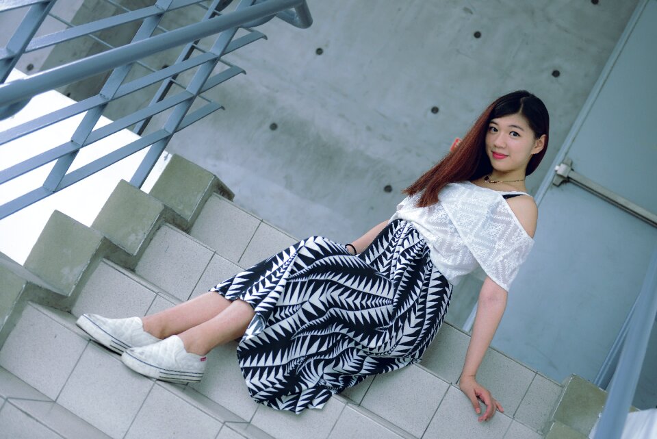 Woman girl portrait