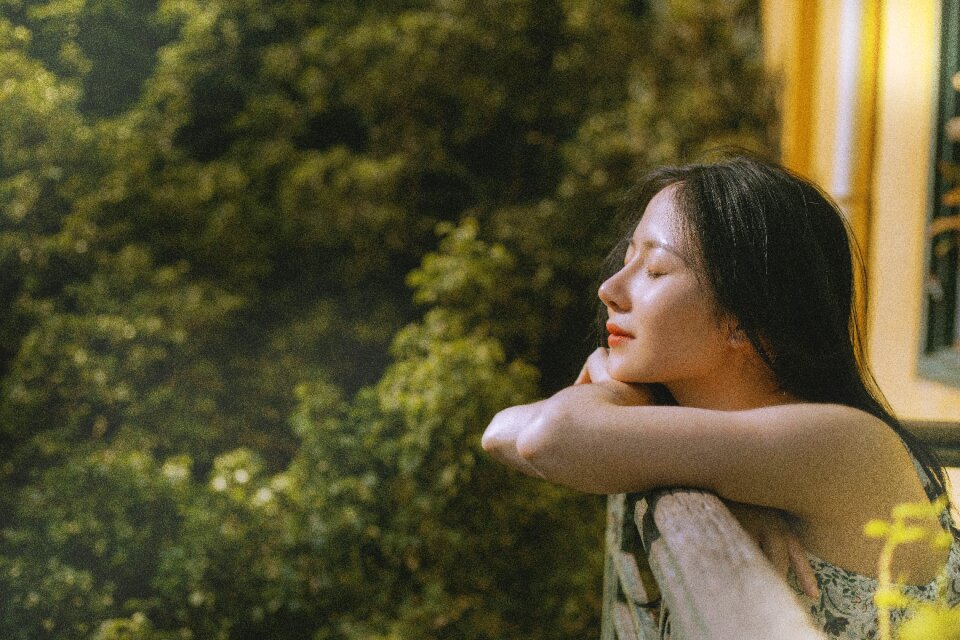 Woman girl portrait