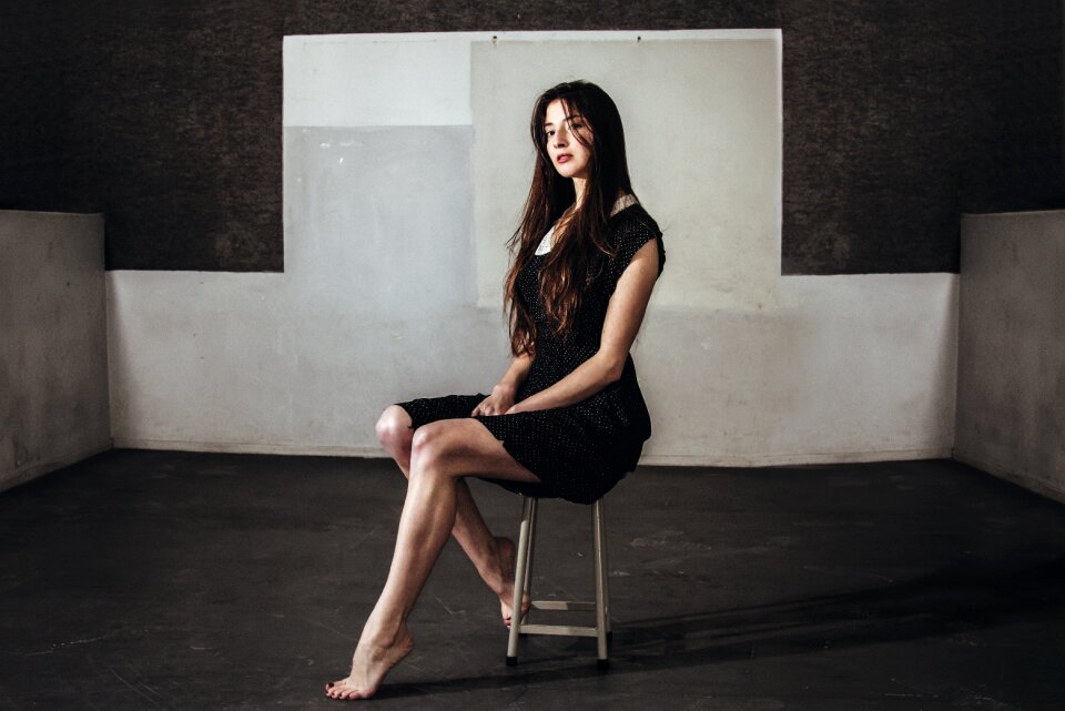 Woman girl portrait