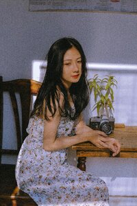 Woman girl portrait