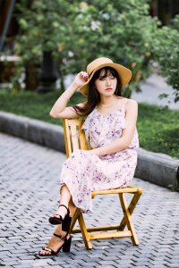 Woman girl portrait