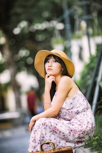 Woman girl portrait