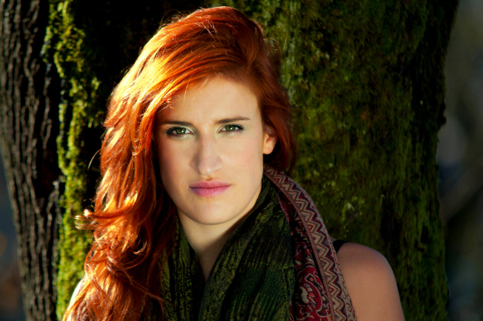 Woman girl portrait