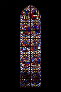 Stained glass cathedral of tours cathedral photo