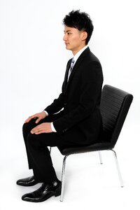 Business man sit chair photo