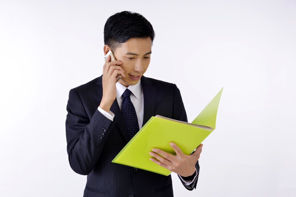 Business man phone