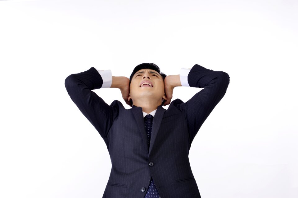 Business man troubled