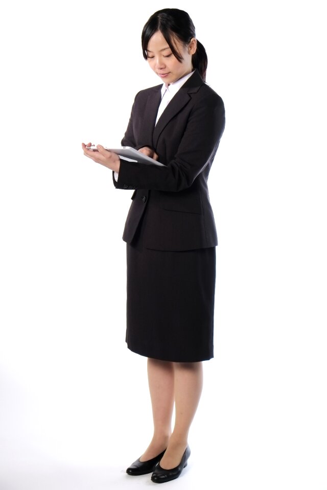 Business woman tablet pc