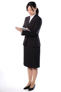 Business woman tablet pc photo