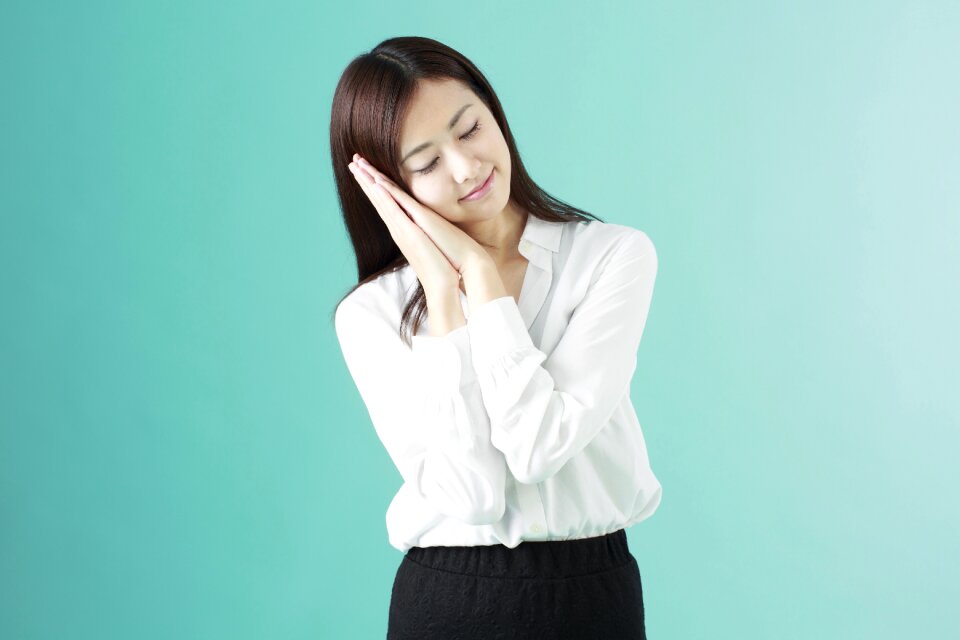 Business woman sleep