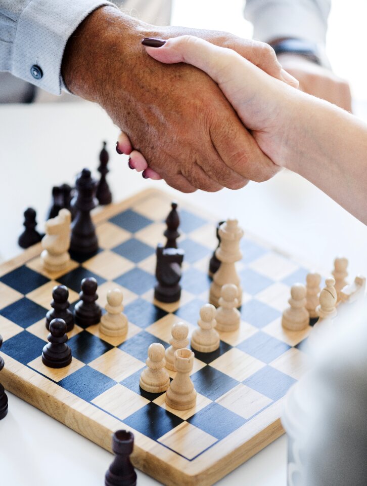 Chess game handshake