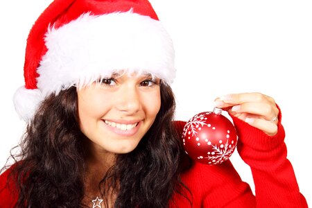 Christmas ornament ball girl