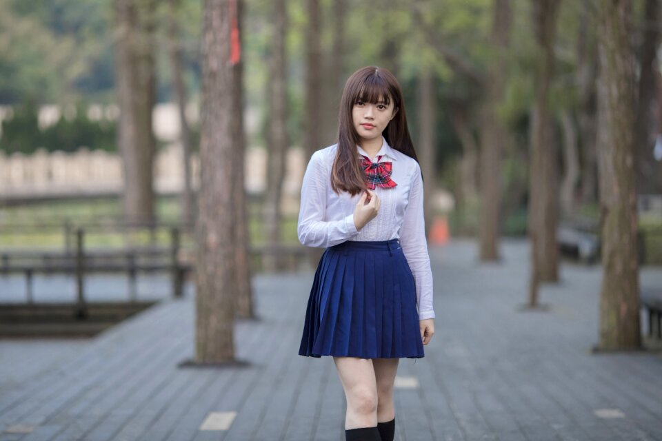 Female high school student
