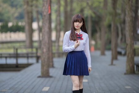 Female high school student