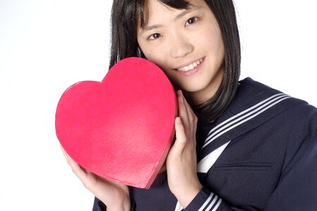 Female student heart