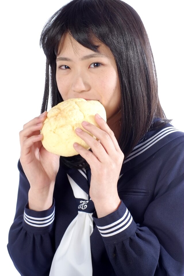 Female student melonpan